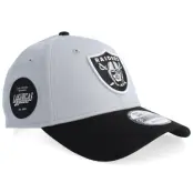 New Era - NFL Grå adjustable Keps - Las Vegas Raiders Side Patch 9FORTY Grey/Black Adjustable @ Hatstore
