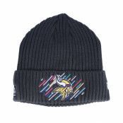 New Era - NFL Grå cuff Beanie - Minnesota Vikings NFL21 Crucial Catch Knit Dark Grey Cuff @ Hatstore