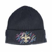 New Era - NFL Grå cuff Beanie - New Orleans Saints NFL21 Crucial Catch Knit Dark Grey Cuff @ Hatstore