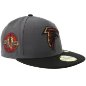 New Era - NFL Grå fitted Keps - Hatstore Exclusive x Atlanta Falcons 59FIFTY Graphite/Black Fitted @ Hatstore