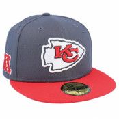 New Era - NFL Grå fitted Keps - Kansas City Chiefs NFL 59FIFTY Charcoal/Red Fitted @ Hatstore