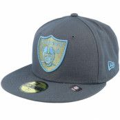 New Era - NFL Grå fitted Keps - Las Vegas Raiders 59FIFTY Color Pack Grey Fitted @ Hatstore