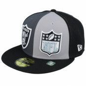 New Era - NFL Grå fitted Keps - Las Vegas Raiders 59FIFTY NFL Sideline 23 Gray/Charcoal/Black Fitted @ Hatstore