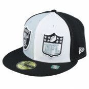 New Era - NFL Grå fitted Keps - Las Vegas Raiders 5FIFTY NFL Sideline 23 Gray/White/Black Fitted @ Hatstore