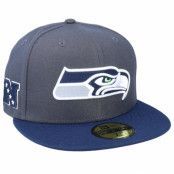 New Era - NFL Grå fitted Keps - Seattle Seahawks NFL 59FIFTY Charcoal/Navy Fitted @ Hatstore