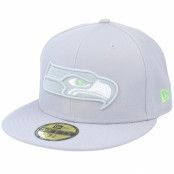 New Era - NFL Grå fitted Keps -"Seattle Seahawks Pop Element 59FIFTY Gray Fitted"@ Hatstore