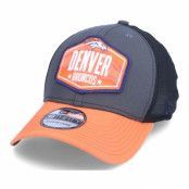 New Era - NFL Grå flexfit Keps - Denver Broncos 39Thirty NFL21 Draft Dark Grey/Orange Flexfit @ Hatstore