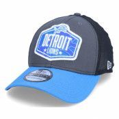 New Era - NFL Grå flexfit Keps - Detroit Lions 39Thirty NFL21 Draft Dark Grey/Blue Flexfit @ Hatstore