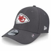 New Era - NFL Grå flexfit Keps - Kansas City Chiefs NFL Hex Tech 39THIRTY 2 Charcoal Flexfit @ Hatstore