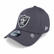 New Era - NFL Grå flexfit Keps - Las Vegas Raiders Comfort 39THIRTY Charcoal Flexfit @ Hatstore