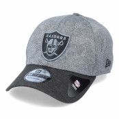 New Era - NFL Grå flexfit Keps - Las Vegas Raiders Engineered Plus 39Thirty Dark Grey/Black Flexfit @ Hatstore