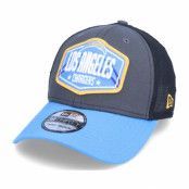 New Era - NFL Grå flexfit Keps - Los Angeles Chargers 39Thirty NFL21 Draft Dark Grey/Blue Flexfit @ Hatstore