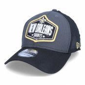 New Era - NFL Grå flexfit Keps - New Orleans Saints 39Thirty NFL21 Draft Dark Grey/Black Flexfit @ Hatstore