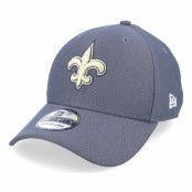 New Era - NFL Grå flexfit Keps - New Orleans Saints NFL Hex Tech 39THIRTY Charcoal Flexfit @ Hatstore