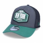 New Era - NFL Grå flexfit Keps - New York Jets 39Thirty NFL21 Draft Dark Grey/Green Flexfit @ Hatstore