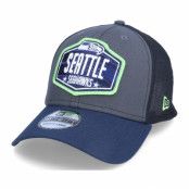 New Era - NFL Grå flexfit Keps - Seattle Seahawks 39Thirty NFL21 Draft Dark Grey/Navy Flexfit @ Hatstore