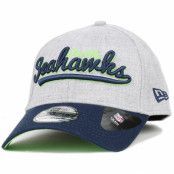 New Era - NFL Grå flexfit Keps - Seattle Seahawks Stretch Heather Grey 39Thirty Flexfit @ Hatstore