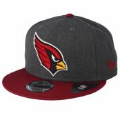 New Era - NFL Grå snapback Keps - Arizona Cardinals Heather 9Fifty Dark Grey/Burgundy Snapback @ Hatstore