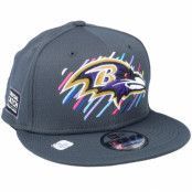 New Era - NFL Grå snapback Keps - Baltimore Ravens NFL21 Crucial Catch 9FIFTY Dark Grey Snapback @ Hatstore