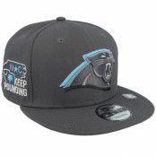 New Era - NFL Grå snapback Keps - Carolina Panthers NFL24 Draft 9FIFTY Grey/Blue Snapback @ Hatstore