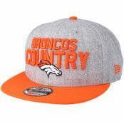 New Era - NFL Grå snapback Keps - Denver Broncos 2018 NFL Draft On-Stage Grey/Orange Snapback @ Hatstore