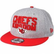 New Era - NFL Grå snapback Keps - Kansas City Chiefs 2018 NFL Draft On-Stage Grey/Red Snapback @ Hatstore