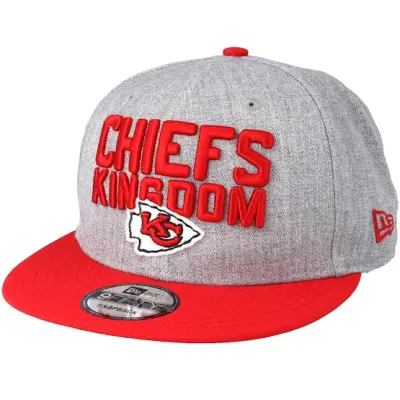 New Era - NFL Grå snapback Keps - Kansas City Chiefs 2018 NFL Draft On-Stage Grey/Red Snapback @ Hatstore