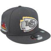 New Era - NFL Grå snapback Keps - Kansas City Chiefs Nfl24 Draft 9FIFTY Grey/Yellow/Red Snapback @ Hatstore