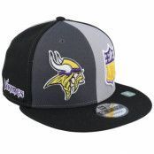 New Era - NFL Grå snapback Keps - Minnesota Vikings 9FIFTYNFL Sideline 23 Gray/Charcoal/Black Snapback @ Hatstore