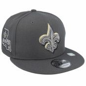 New Era - NFL Grå snapback Keps - New Orleans Saints NFL24 Draft 9FIFTY Grey/Gold Snapback @ Hatstore