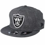 New Era - NFL Grå snapback Keps - Oakland Raiders 9FIfty Engineered Plus Dark Grey Snapback @ Hatstore