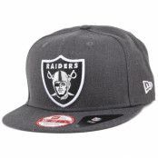 New Era - NFL Grå snapback Keps - Oakland Raiders Tonal Team Heather 9Fifty Snapback @ Hatstore