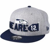 New Era - NFL Grå snapback Keps - Seattle Seahawks 2018 NFL Draft On-Stage Grey/Navy Snapback @ Hatstore