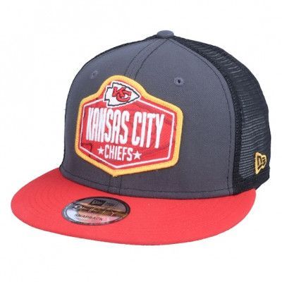 New Era - NFL Grå trucker Keps - Kansas City Chiefs 9Fifty NFL21 Draft Dark Grey/Red Trucker @ Hatstore