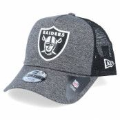 New Era - NFL Grå trucker Keps - Kids Oakland Raiders Shadow Tech A-Frame Heather Dark Grey/Black Trucker @ Hatstore