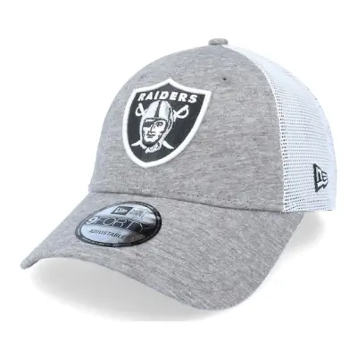 New Era - NFL Grå trucker Keps - Las Vegas Raiders Home Field 9FORTY Heather Grey/White Trucker @ Hatstore