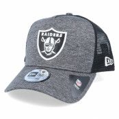 New Era - NFL Grå trucker Keps - Oakland Raiders Shadow Tech Af Heather Dark Grey/Black Trucker @ Hatstore