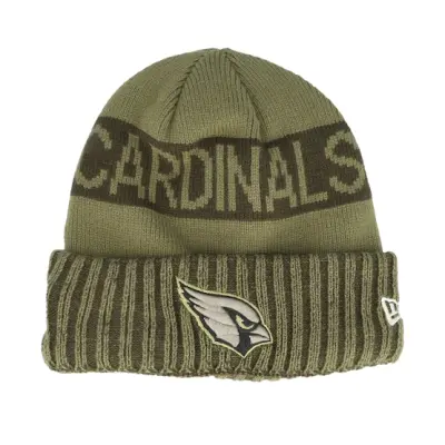New Era - NFL Grön cuff Beanie - Arizona Cardinals NFL Salute To Service Green Knit Cuff @ Hatstore