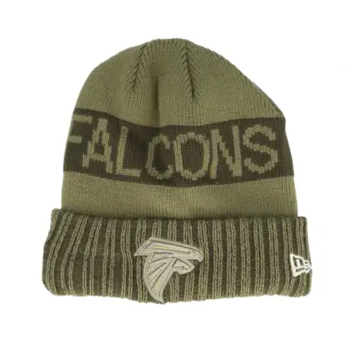 New Era - NFL Grön cuff Beanie - Atlanta Falcons NFL Salute To Service Green Knit Cuff @ Hatstore