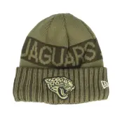New Era - NFL Grön cuff Beanie - Jacksonville Jaguars NFL Salute To Service Green Knit Cuff @ Hatstore