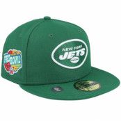 New Era - NFL Grön fitted Keps - New York Jets NFL Patch Up 59FIFTY Green Fitted @ Hatstore