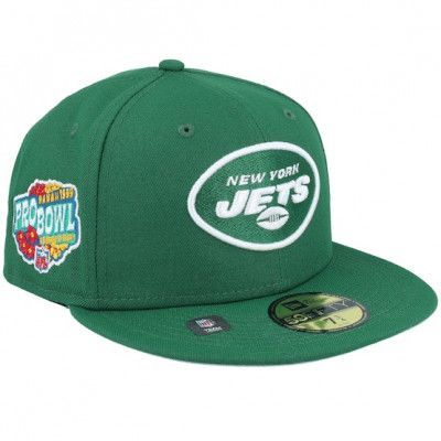 New Era - NFL Grön fitted Keps - New York Jets NFL Patch Up 59FIFTY Green Fitted @ Hatstore
