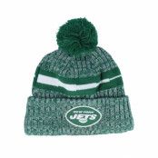 New Era - NFL Grön pom Beanie - New York Jets Sport Knitted NFL Sideline 23 Green Pom @ Hatstore