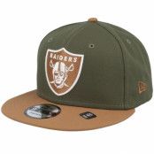 New Era - NFL Grön snapback Keps - Las Vegas Raiders 9FIFTY 2t Color Pack Olive/Camel Snapback @ Hatstore