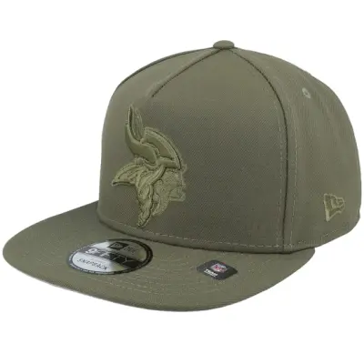 New Era - NFL Grön snapback Keps - Minnesota Vikings 9FIFTY Color Pack Olive A-frame Snapback @ Hatstore