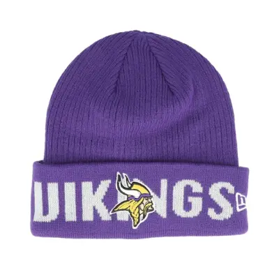 New Era - NFL Lila cuff Beanie - Minnesota Vikings Wordmark Purple Cuff @ Hatstore