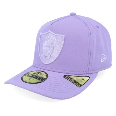 New Era - NFL Lila fitted Keps - Las Vegas Raiders 59FIFTY Color Pack Pastel Purple A-frame Fitted @ Hatstore