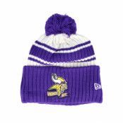 New Era - NFL Lila pom Beanie - Minnesota Vikings NFL22 Sideline Sportknit Purple Pom @ Hatstore