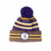 New Era - NFL Lila pom Beanie - Minnesota Vikings On Field 19 Sport Knit 2 Purple/Yellow Pom @ Hatstore