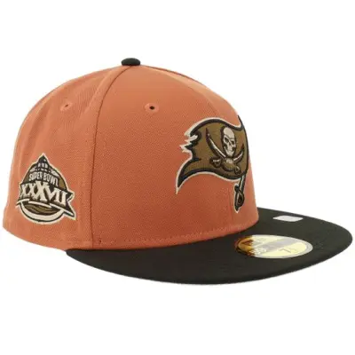 New Era - NFL Orange fitted Keps - Hatstore Exclusive x Tampa Bay Buccaneers 59FIFTY Rust Orange/Black Fitted @ Hatstore